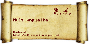 Mult Angyalka névjegykártya